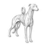 999 Pure Silver - Whippet Dog Charm