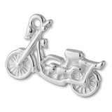940 Argentium Silver - Retro Motorbike Charm