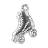 925 Sterling Silver - Vintage Roller Skate Silhouette Charm