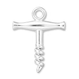 999 Pure Silver - Traditional Corkscrew Charm