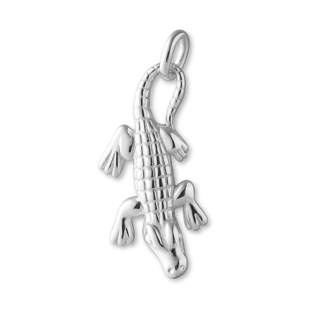 940 Argentium Silver - Swamp Alligator Charm