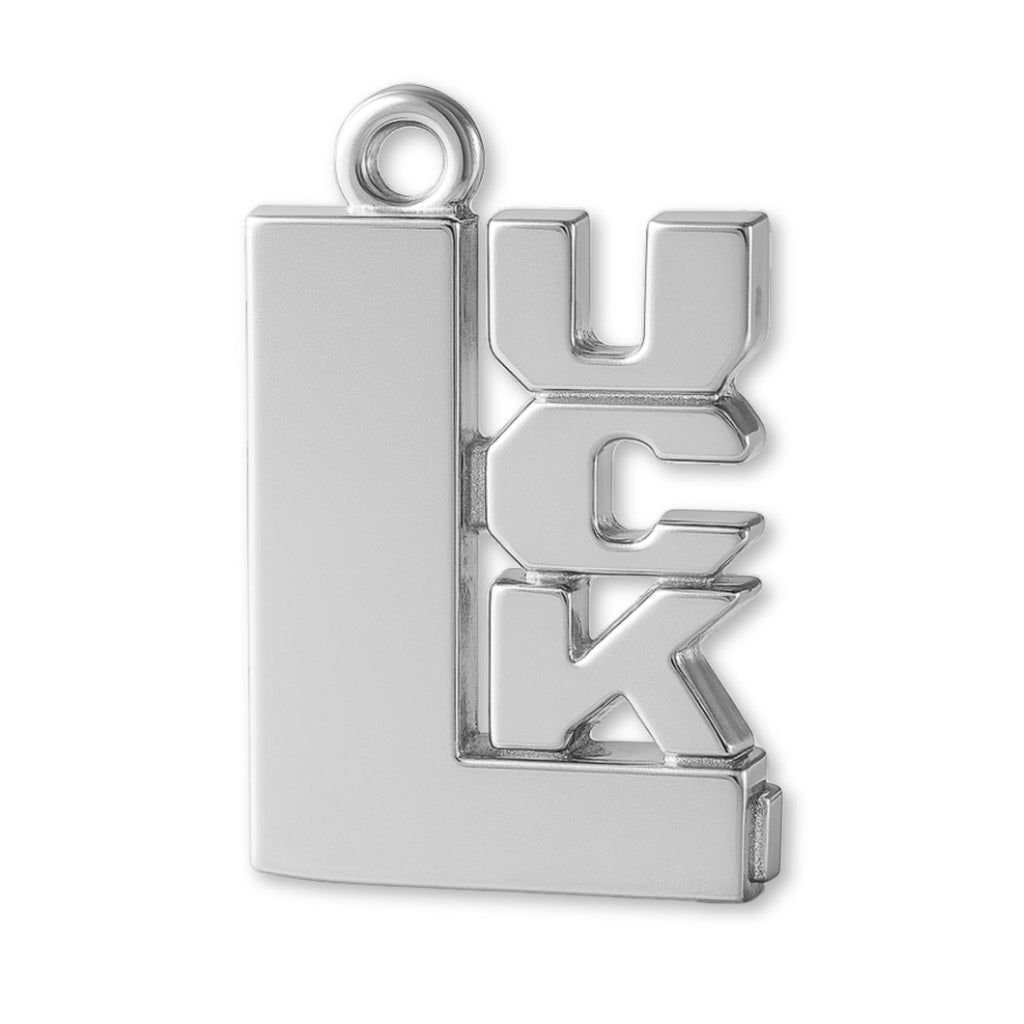 940 Argentium Silver - LUCK Charm