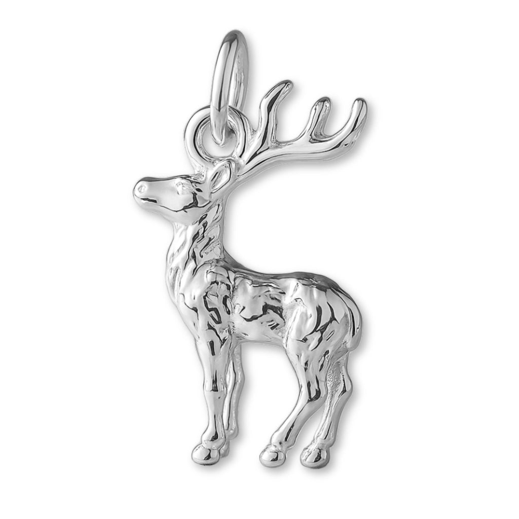 999 Pure Silver - Forest Stag Charm