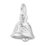 999 Pure Silver - Ornate Mini Bell Charm
