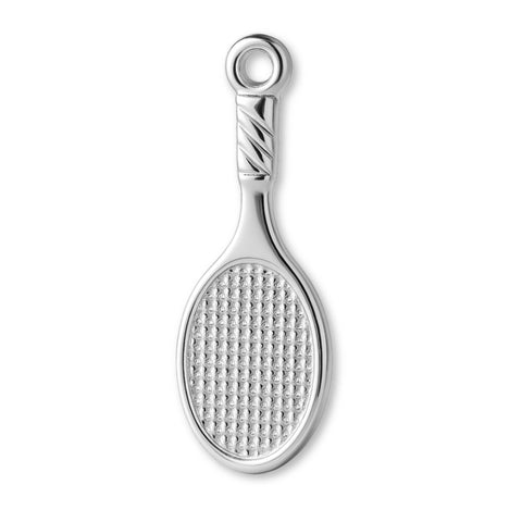940 Argentium Silver - Mini Squash Racket Charm