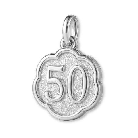 925 Sterling Silver - 50th Clover Charm