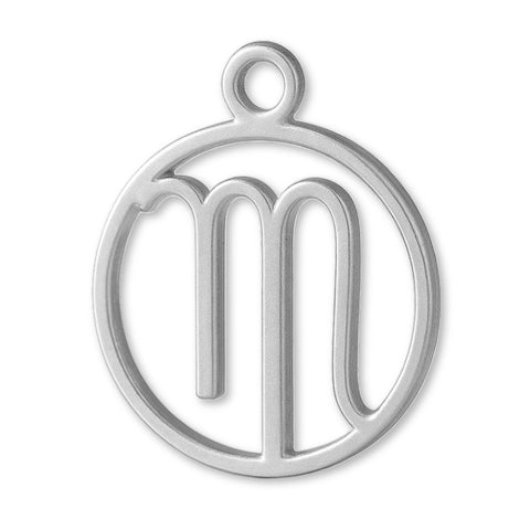999 Pure Silver - Virgo Zodiac Round Charm