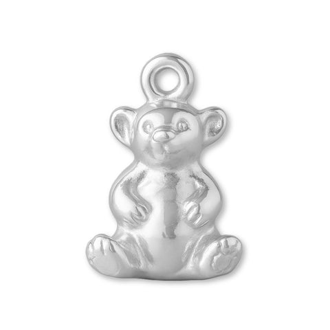 940 Argentium Silver - Mini Teddy Bear Charm