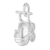 940 Argentium Silver - Bassinet Stroller Charm