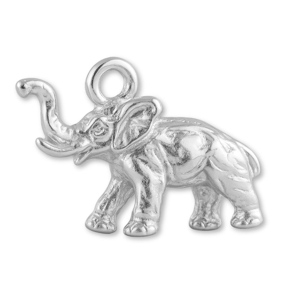999 Pure Silver - African Forest Elephant Charm