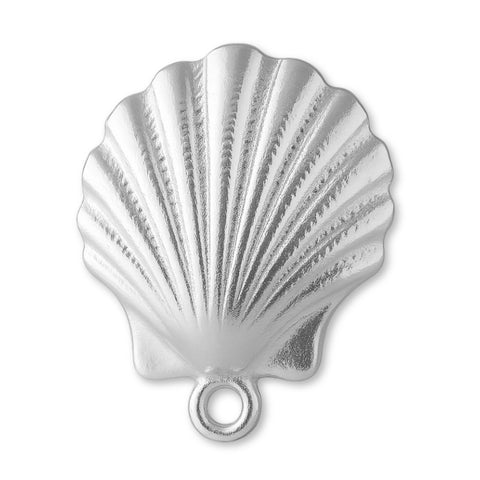 999 Pure Silver - Scallop Seashell Charm