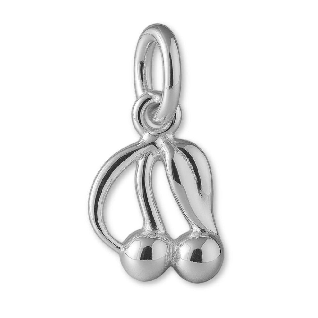 925 Sterling Silver - Classic Cherries Charm