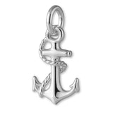 940 Argentium Silver - Roped Anchor Charm
