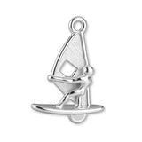 999 Pure Silver - Beach Windsurfer Charm