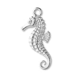 925 Sterling Silver - Scaled Seahorse Charm