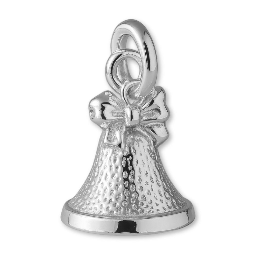 999 Pure Silver - Christmas Bow Bell Charm