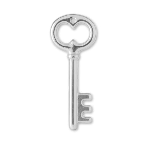 940 Argentium Silver - Vintage Castle Key Charm