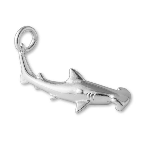 940 Argentium Silver - Hammerhead Shark Charm