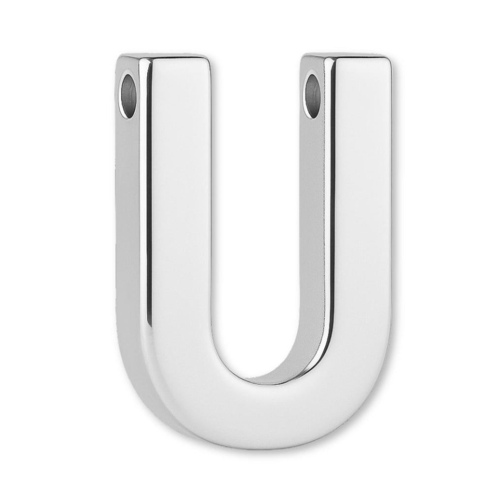 925 Sterling Silver - Block Letter Charm