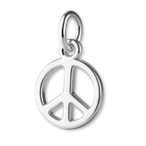 940 Argentium Silver - Mini Peace Symbol Charm