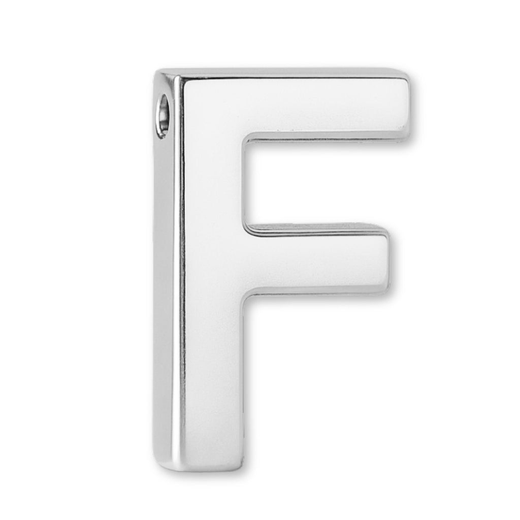 925 Sterling Silver - Block Letter Charm