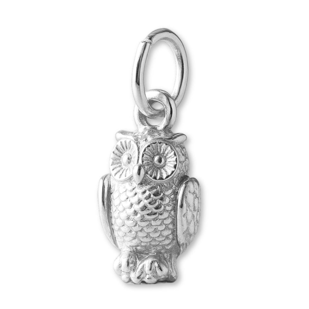 925 Sterling Silver - Woodland Owl Charm