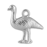 940 Argentium Silver - Australian Emu Charm