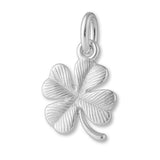 940 Argentium Silver - Ornate Four-Leaf Clover Charm