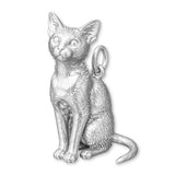 940 Argentium Silver - Lykoi Cat Charm