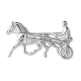925 Sterling Silver - Harness Racing Horse Charm