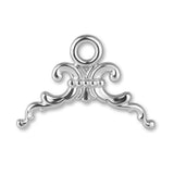 940 Argentium Silver - Fleur-de-Lis Crest Charm