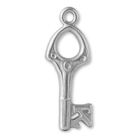 999 Pure Silver - Openwork 21 House Key Charm
