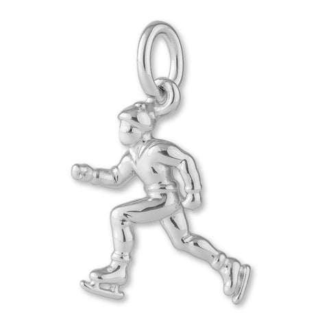 940 Argentium Silver - Ice Skater Charm