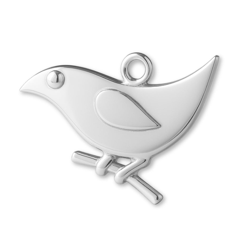 999 Pure Silver - 2D Bird Charm