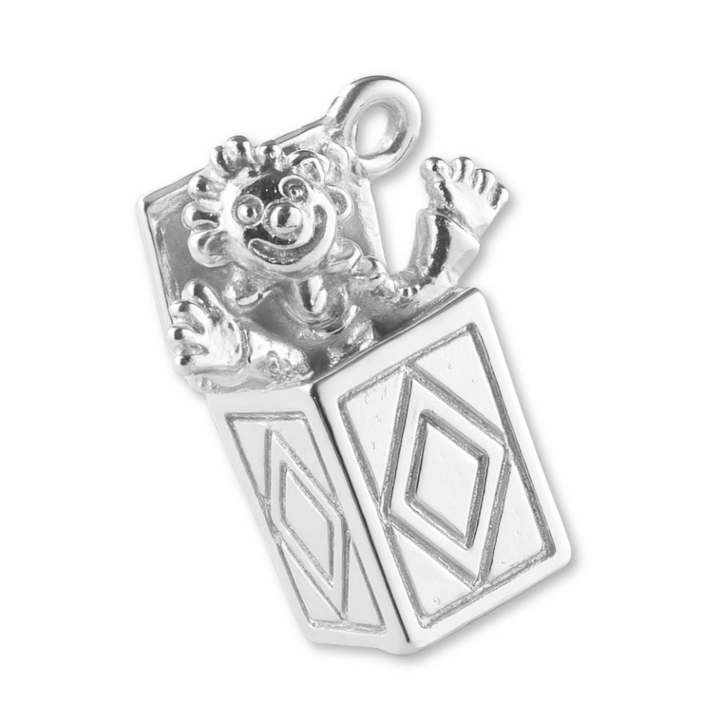 925 Sterling Silver - Jack in the Box Charm