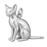 999 Pure Silver - Abyssinian Cat Charm