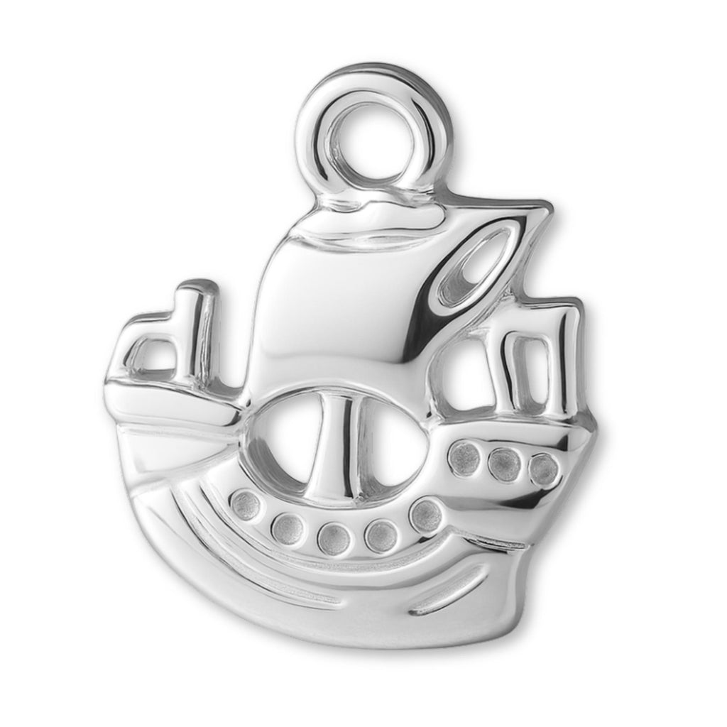 940 Argentium Silver - Pirate Ship Charm