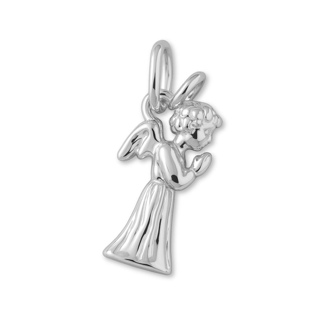 940 Argentium Silver - Praying Christmas Angel Charm