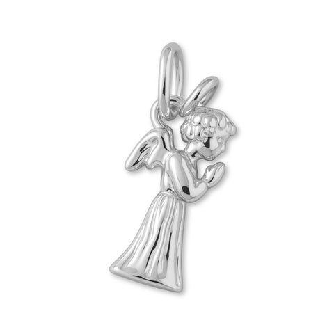 940 Argentium Silver - Praying Christmas Angel Charm