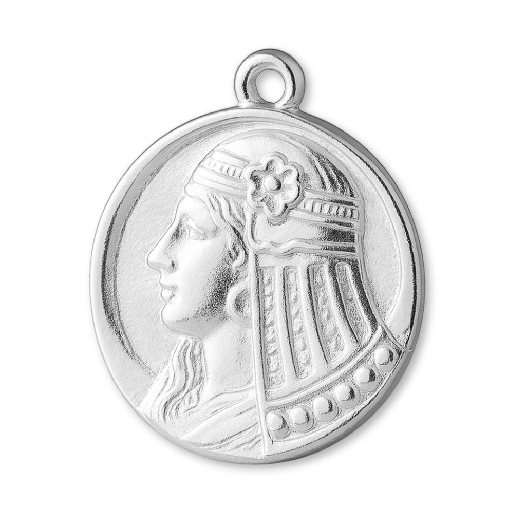 940 Argentium Silver - Moon Goddess Amulet Charm
