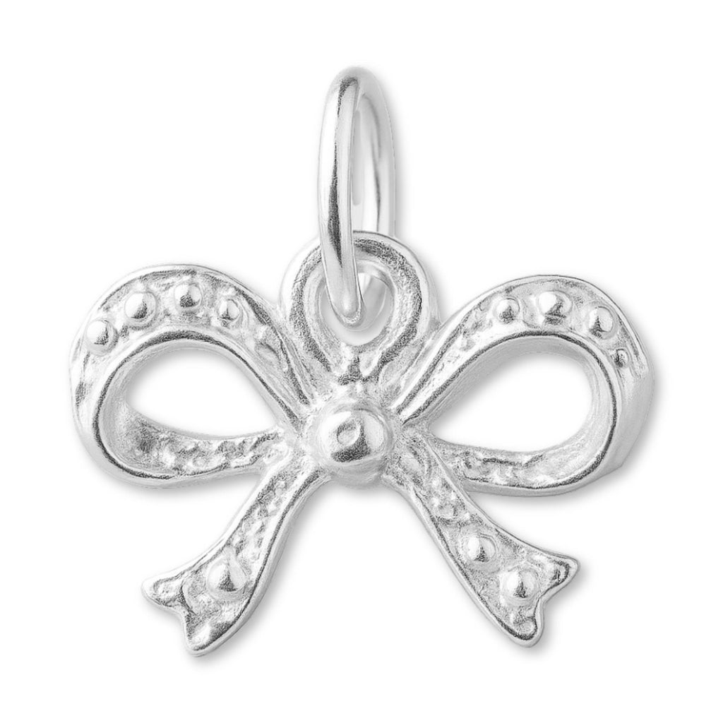 999 Pure Silver - Sculpted Ribbon Bow Charm