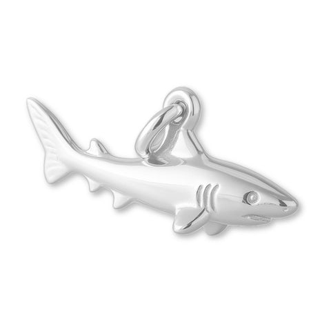 925 Sterling Silver - Tiger Shark Charm