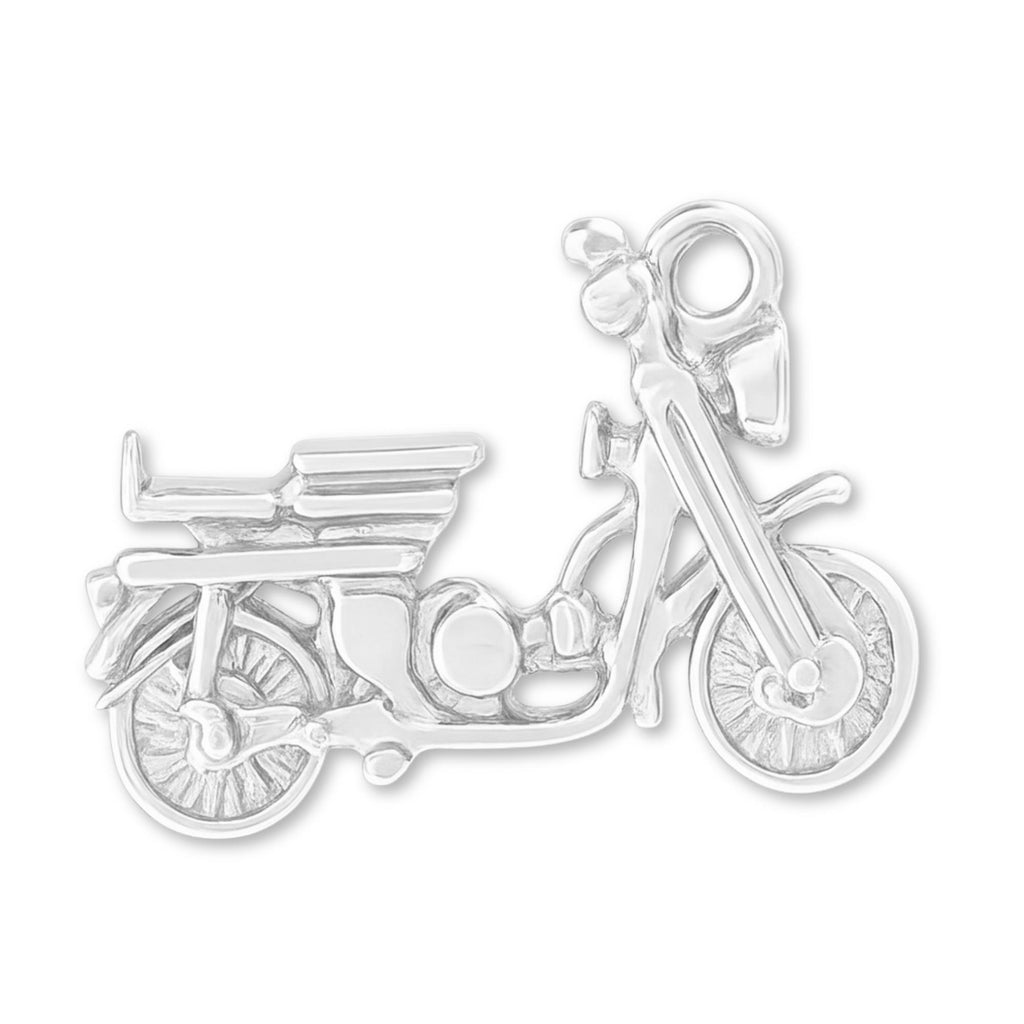 940 Argentium Silver - Postie Motorbike Charm