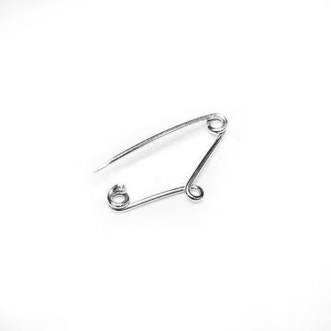 9ct White Gold - Safety Pin