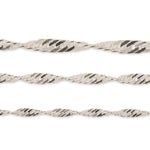925 Sterling Silver - Singapore Twist - Chain Roll