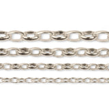 925 Sterling Silver - Oval Belcher - Bracelet Chain