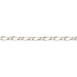 925 Sterling Silver - Figaro 1:1 - Bracelet Chain