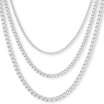 9ct White Gold - New York Curb - Chain Extender