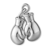 9ct White Gold - Boxing Gloves Charm