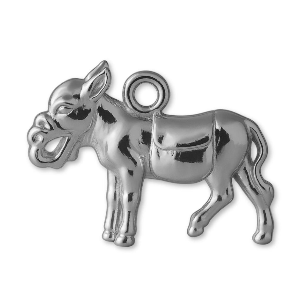 18ct White Gold - Farm Mule Charm
